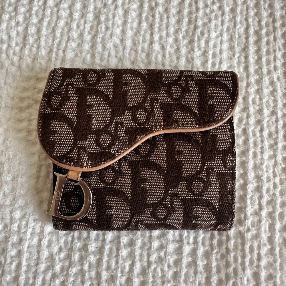 CHRISTIAN DIOR Trotter Saddle BiFold Wallet